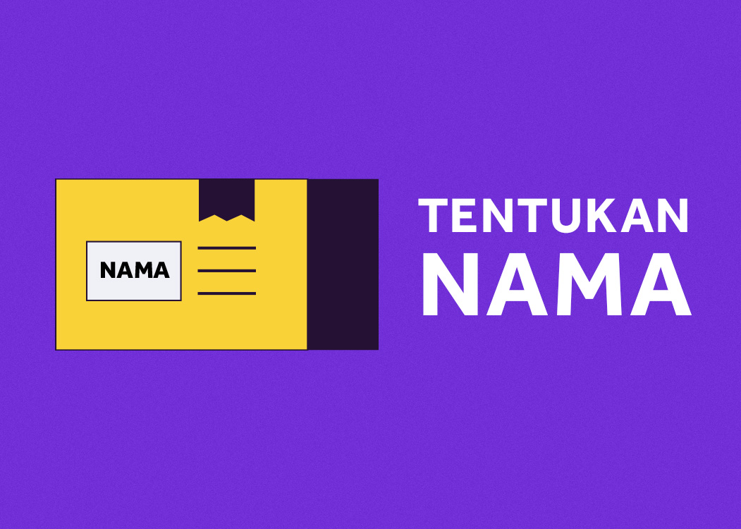 Sesuaikan nama brand dan nama akun resmi sosial media